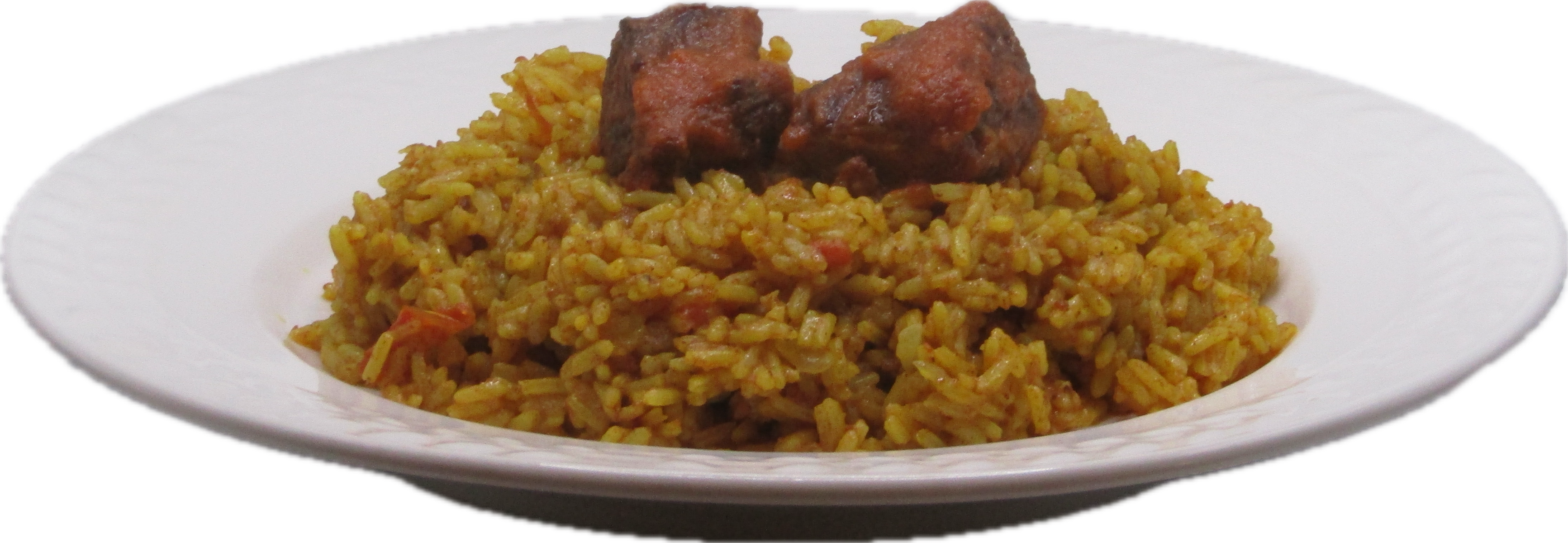 Jollof Rice with Beef or Chicken Combo