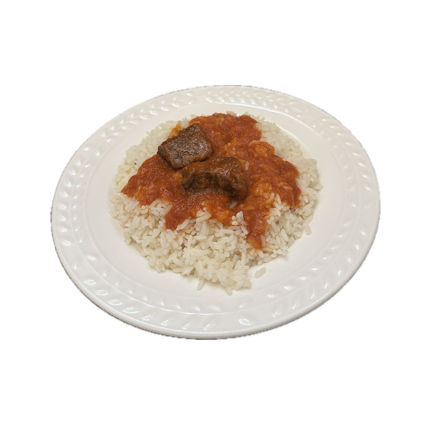 White Rice with Beef Combo